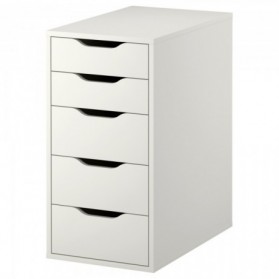 CAISSON :  Meuble Rangement Bureau Ikea Meuble Rangement Bureau Beautiful ALEX Caisson tiroirs blanc