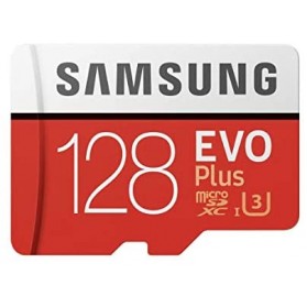 Samsung MB-MC128GA/EU Carte mémoire MicroSD Evo Plus 128G avec adaptateur SD - Rouge/Blanc