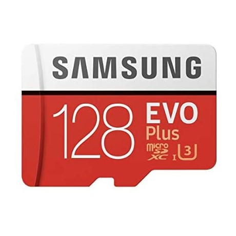Samsung MB-MC128GA/EU Carte mémoire MicroSD Evo Plus 128G avec adaptateur SD  - Rouge/Blanc - Oussaad Négoce
